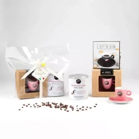 Pink Coffee Gift Basket Set