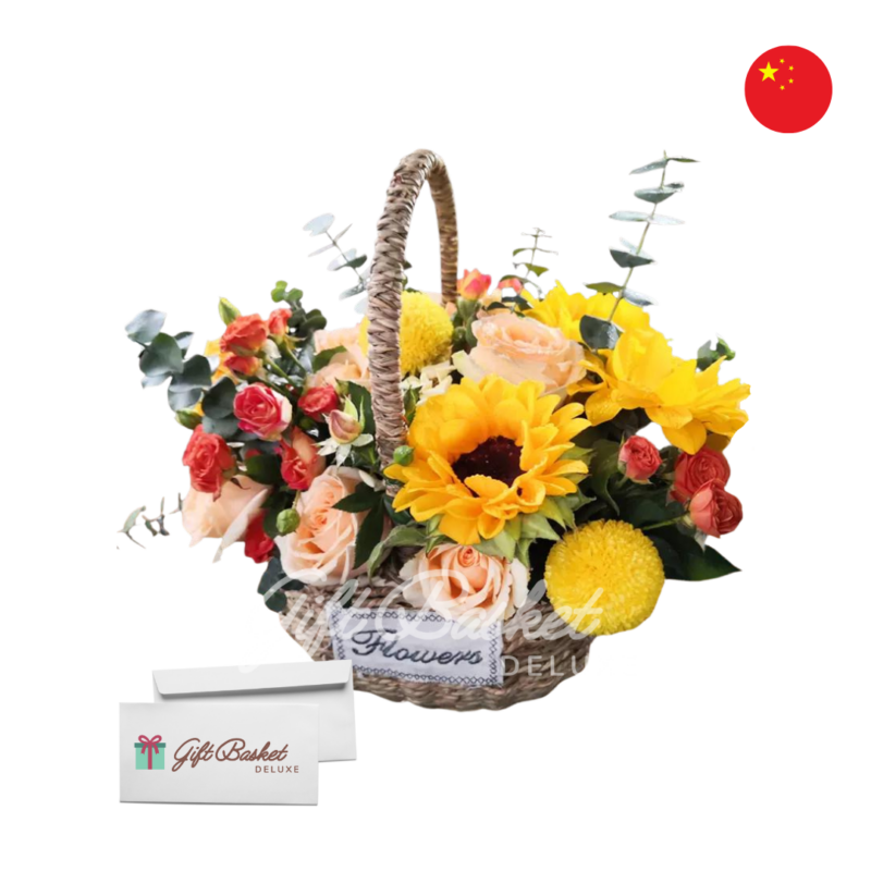 flower arrangement to china