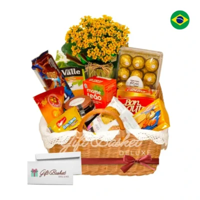 Coffee & Chocolate Flower Gift Hamper to Brazil