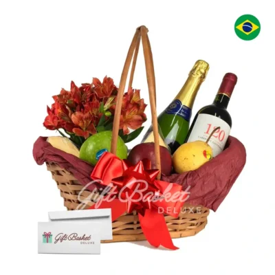 Wine & Cheese Gift Hamper to Brazil