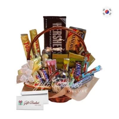 deluxe snack gift basket to korea GBD