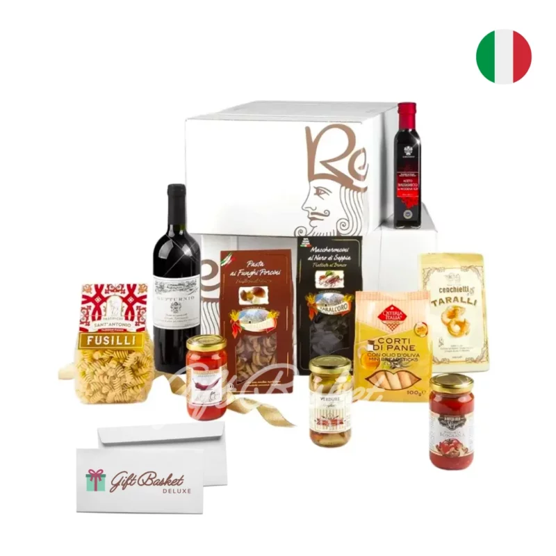 gourmet food gift basket to italy
