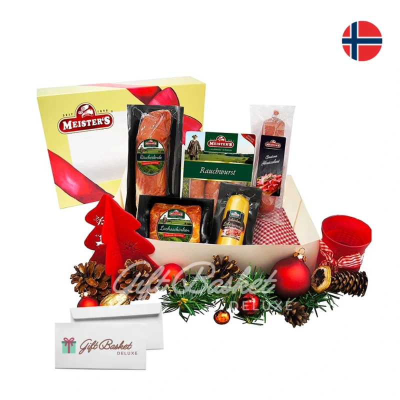 gourmet meats gift basket to norway