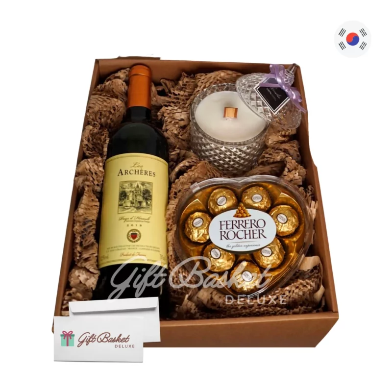 Candle Wine Chocolate Gift Box
