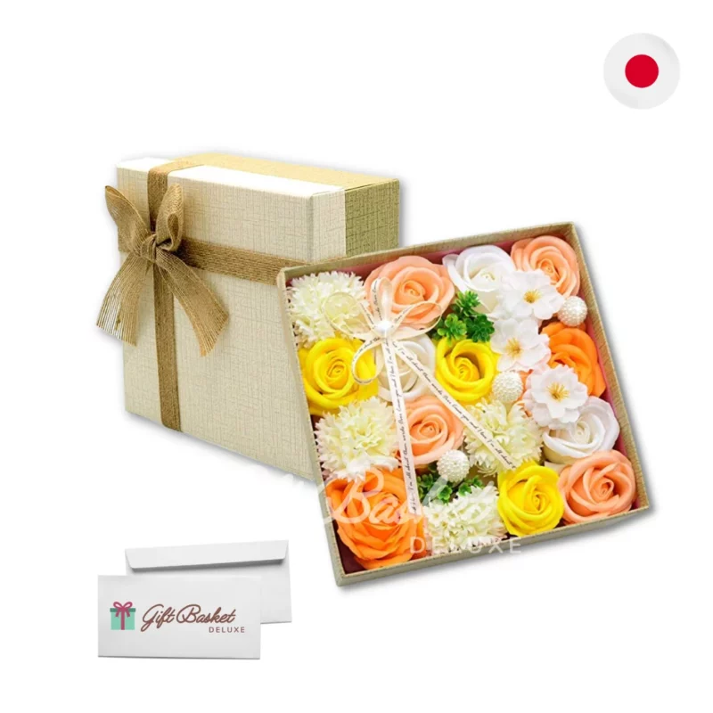 Soap Flower Gift Basket to Japan