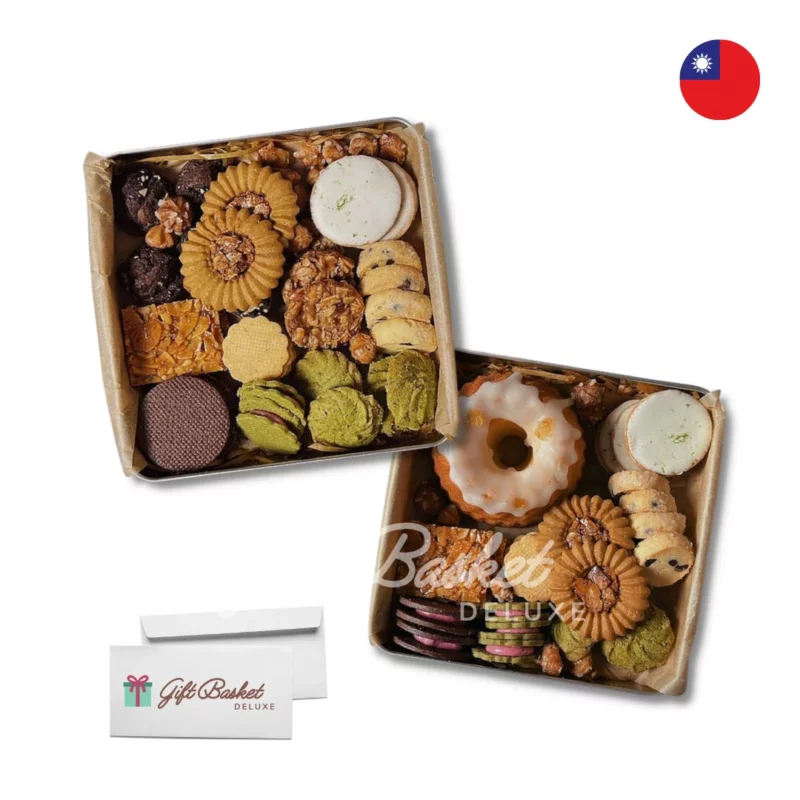 handmade gourmet pastry gift box to taiwan