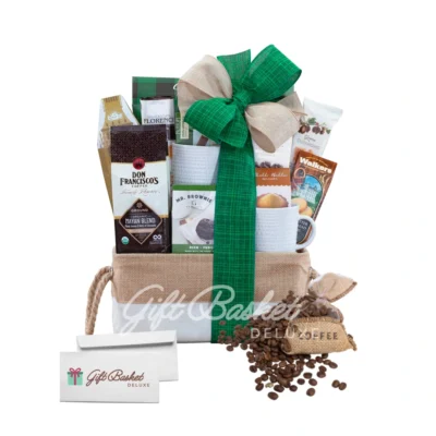 coffee gift basket deluxe